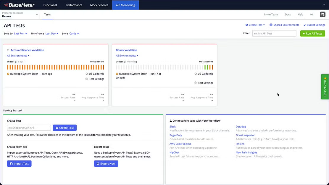 API Monitoring Dashboard