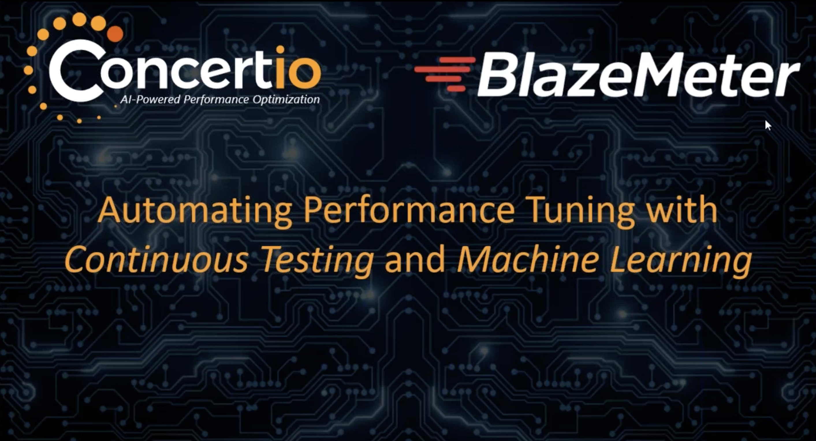 Automating Performance Tuning with Continuous Testing and Machine Learning