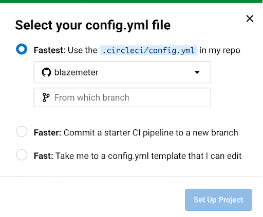 Create a config file for your CircleCI iOS test.