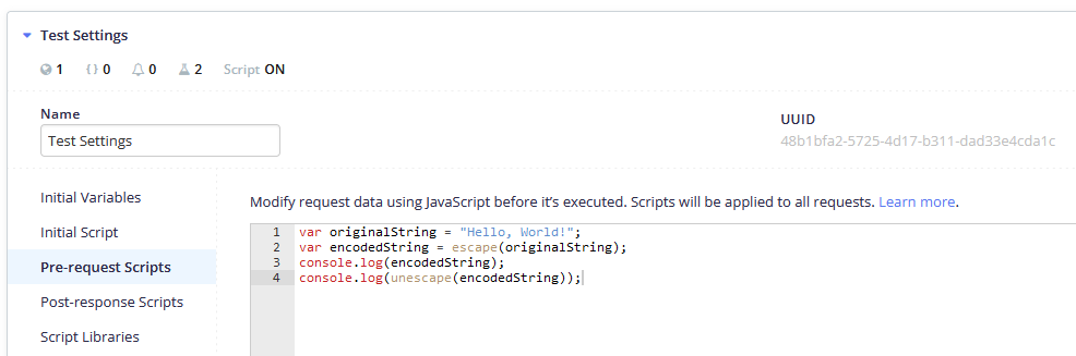 Import Pre/Post-Request Scripts from Postman