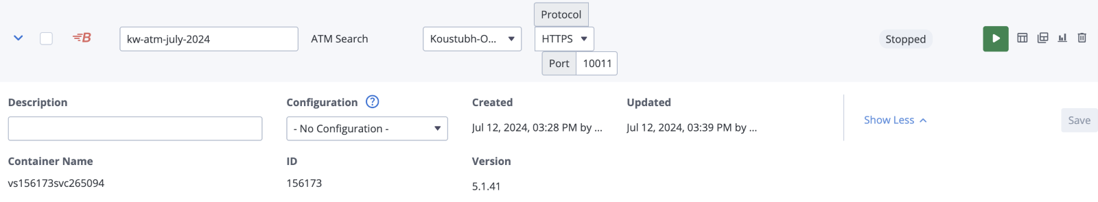 rename virtual service