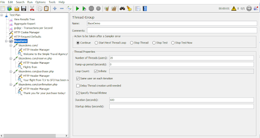 Jmeter script