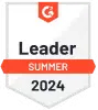 G2 Award image for "Leader - Summer 2024"
