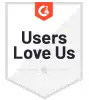 G2 "Users Love Us" award